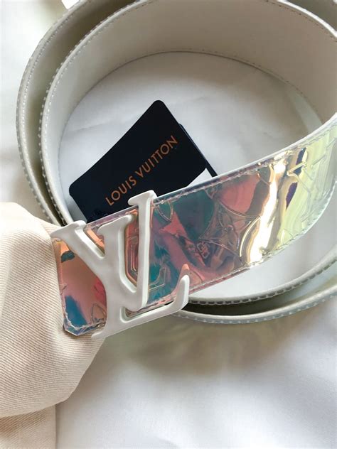 louis vuitton holographic belt|Louis Vuitton lv reversible belt.